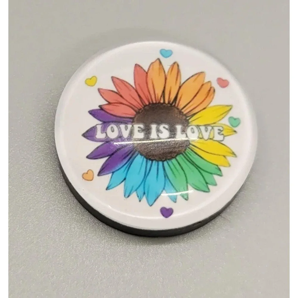 Love Is Love Magnet, 1 Inch Round Heavy Duty Strong Magnet,